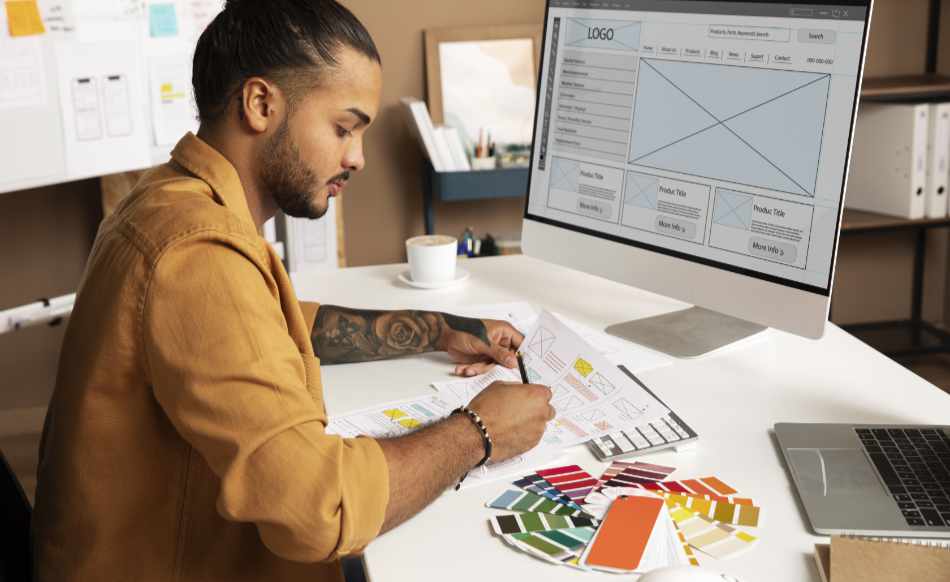Créatif qui cherche des idées de design